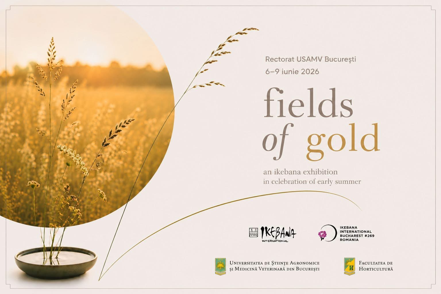 Fields of Gold – O celebrare a verii prin ikebana